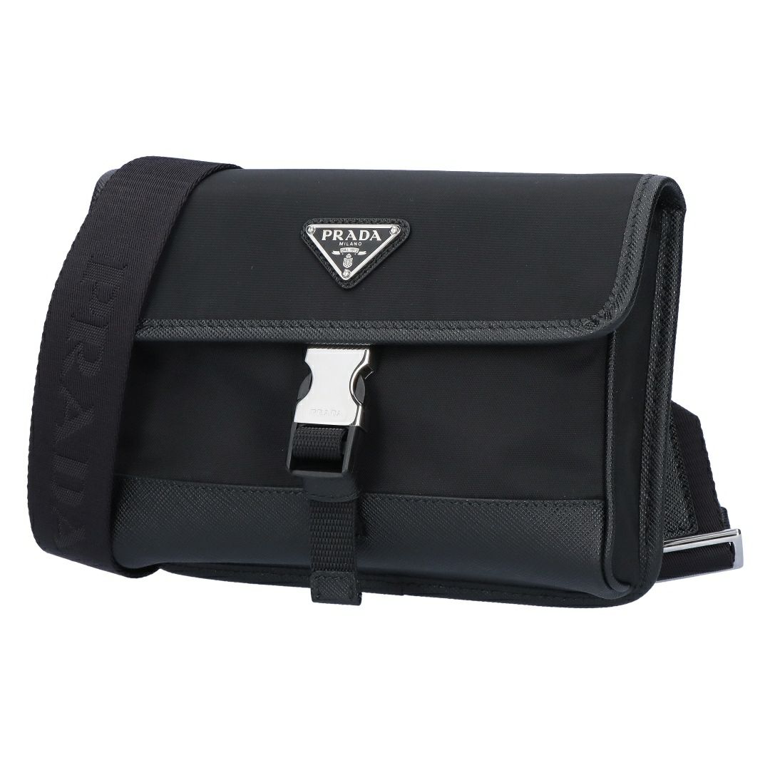 プラダ PRADA スマートフォンケース ショルダーバッグ TESSUTO+SAFFIAN Re-Nyon 2ZH108 2DMH F0002 NERO