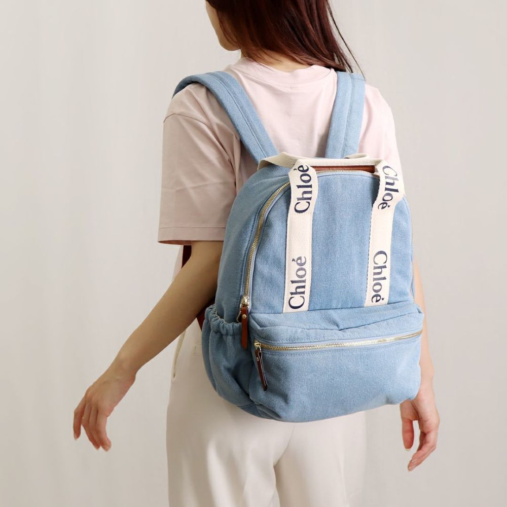 クロエ CHLOE リュックサック バックパック キッズ kids C20044 Z10 DENIM BLUE