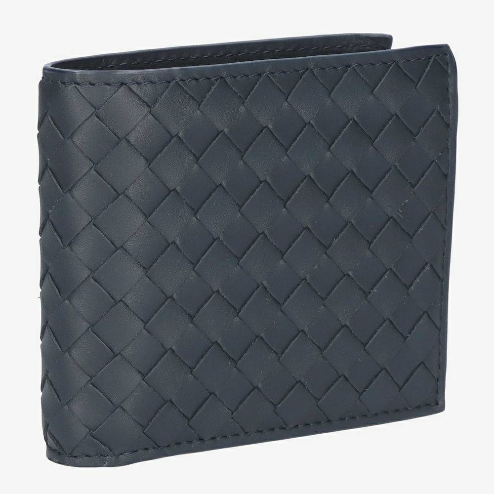 ボッテガヴェネタ BOTTEGA VENETA 折財布 2つ折り財布 イントレチャート 193642 V4651 4059 NAVY