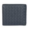 ボッテガヴェネタ BOTTEGA VENETA 折財布 2つ折り財布 イントレチャート 193642 V4651 4059 NAVY