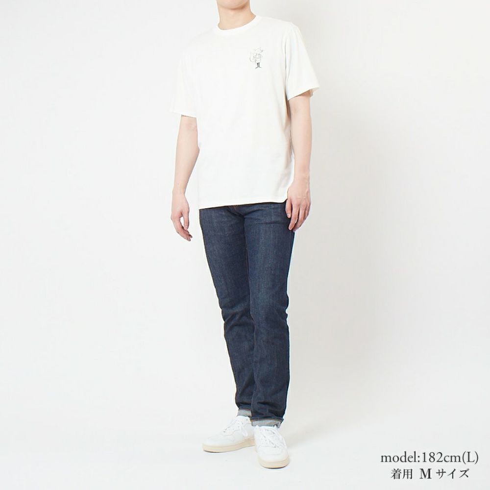 メゾンキツネ MAISON KITSUNE メンズ 半袖 Tシャツ カフェ キツネ フォックス リラックス Tシャツ SPCKHSMU00101 P709 TAPIOCA