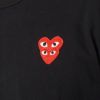 コムデギャルソン COMME DES GARCONS ユニセックス メンズ レディース 半袖Tシャツ PLAY DOUBLE RED HEART Tシャツ AZ-T288