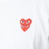 コムデギャルソン COMME DES GARCONS ユニセックス メンズ レディース 半袖Tシャツ PLAY DOUBLE RED HEART Tシャツ AZ-T288