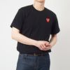 コムデギャルソン COMME DES GARCONS ユニセックス メンズ レディース 半袖Tシャツ PLAY DOUBLE RED HEART Tシャツ AZ-T288