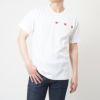 コムデギャルソン COMME DES GARCONS ユニセックス メンズ レディース 半袖Tシャツ PLAY TRIPLE RED HEART Tシャツ AX-T337