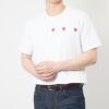 コムデギャルソン COMME DES GARCONS ユニセックス メンズ レディース 半袖Tシャツ PLAY TRIPLE RED HEART Tシャツ AX-T337