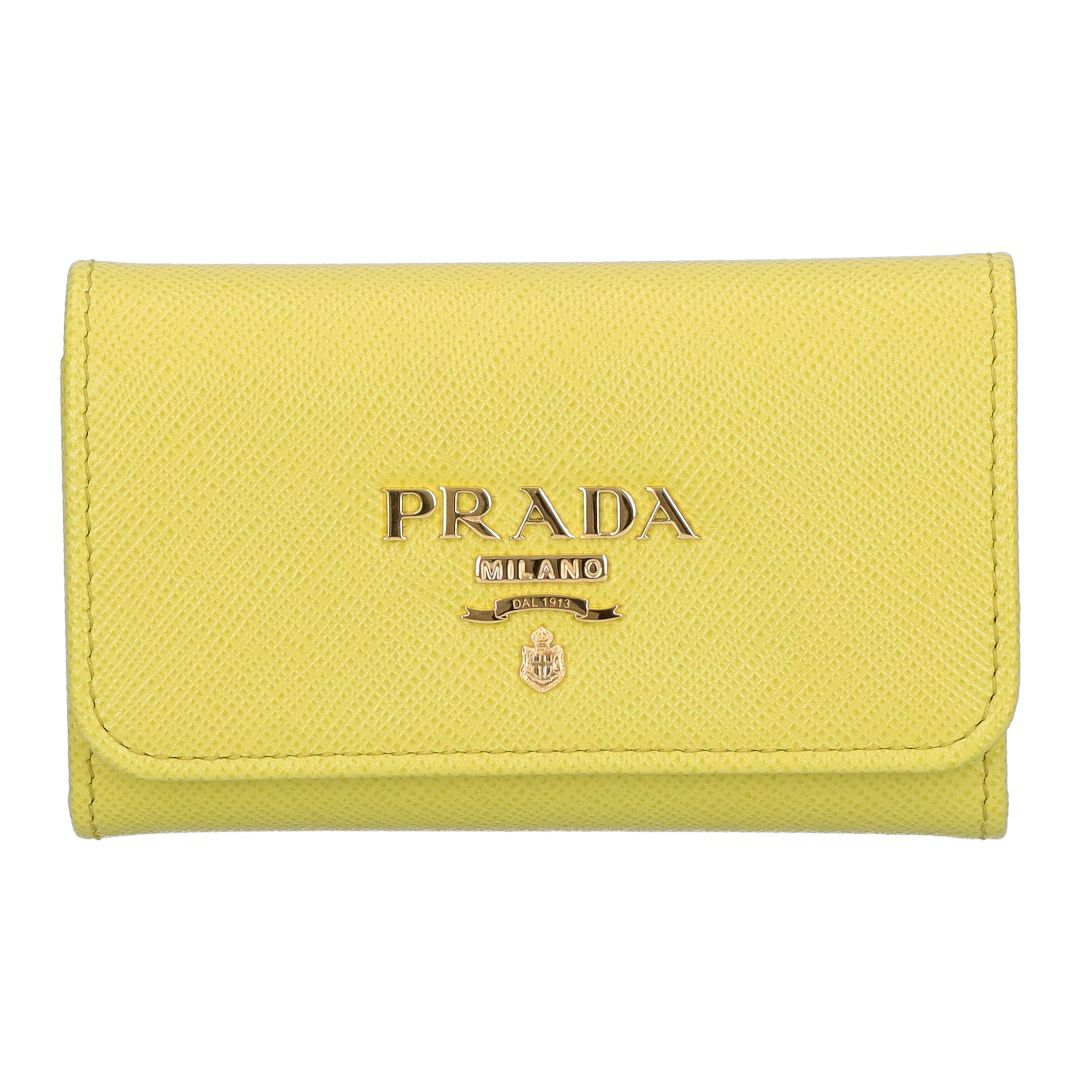 プラダ PRADA キーケース SAFFIANO METAL 1PG004 QWA F0322 CEDRO【お取り寄せ】