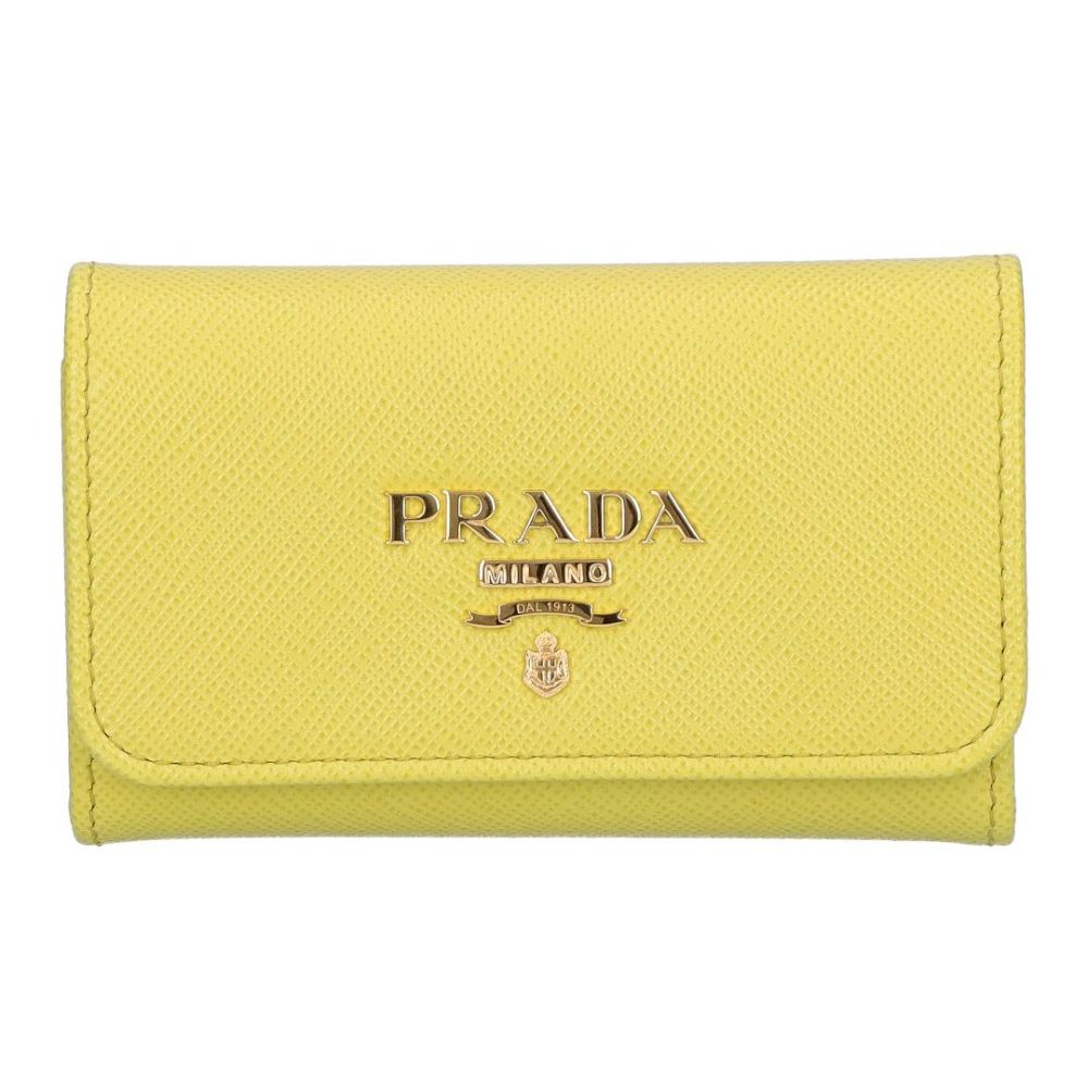 プラダ PRADA キーケース SAFFIANO METAL 1PG004 QWA F0322 CEDRO【お取り寄せ】