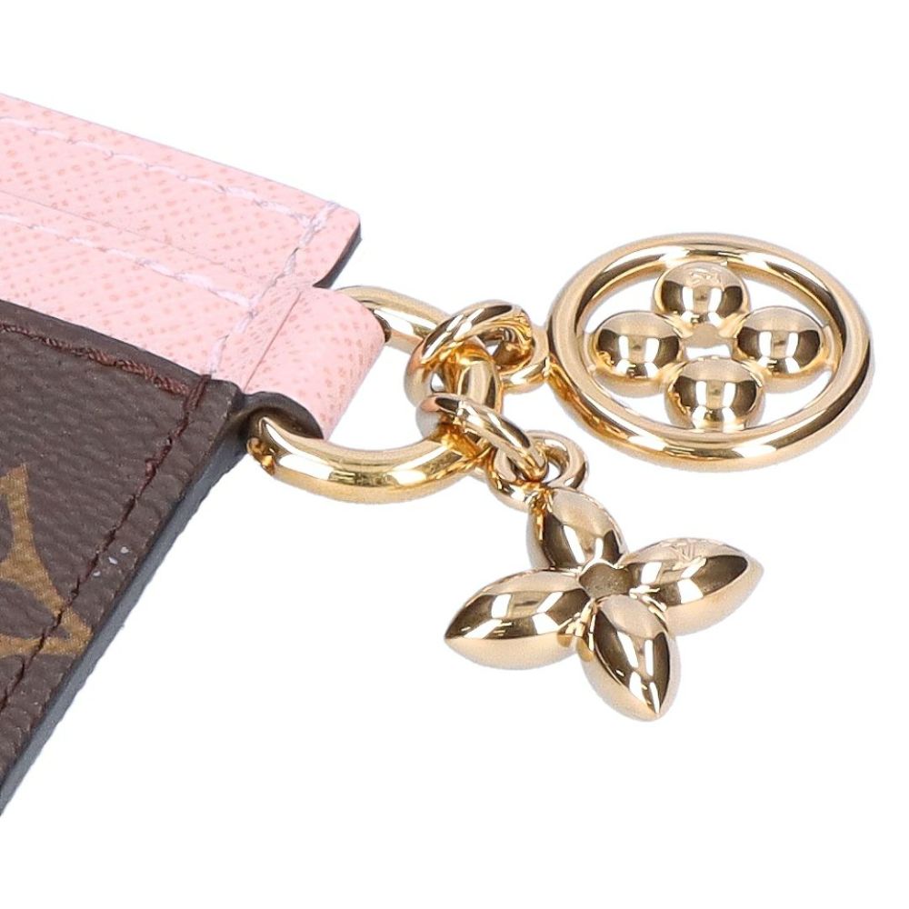 ルイヴィトン LOUIS VUITTON カードケース パスケース ポルト カルト･LV チャーム M82739 ブラウン