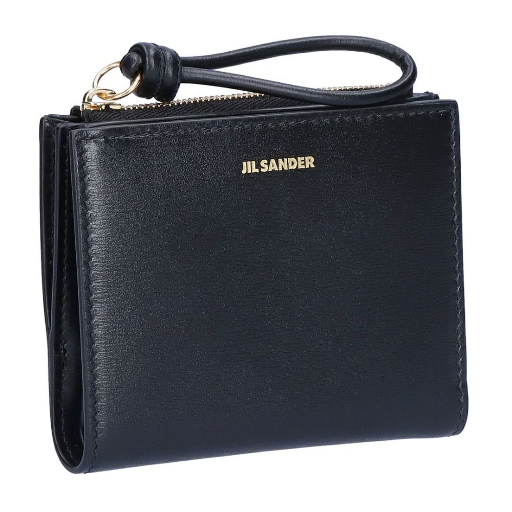 ジルサンダー JIL SANDER 折財布 二つ折り財布 GIRO J07UI0016P4841 001 BLACK ミニフレンチウォレット