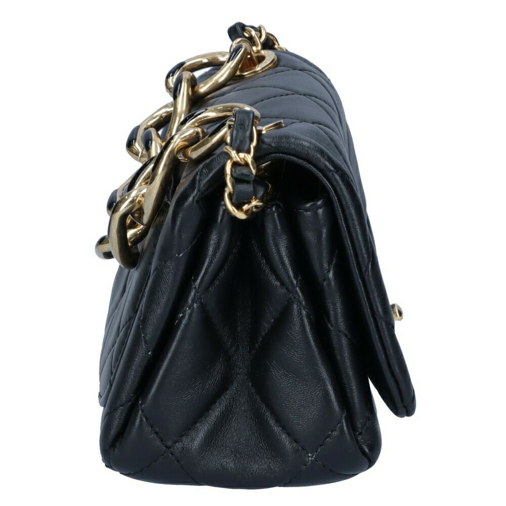 【リユース品】 シャネル CHANEL バッグ ショルダーバッグ ミニマトラッセチェーンショルダー ブラック/ゴールド金具 【お取り寄せ】