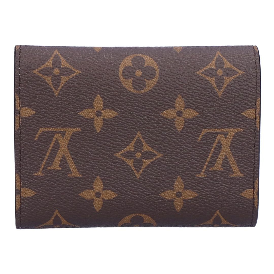 ルイヴィトン LOUIS VUITTON 折財布 三つ折り財布 ポルトフォイユ・ヴィクトリーヌ ローズ・バレリーヌ M62360 ブラウン