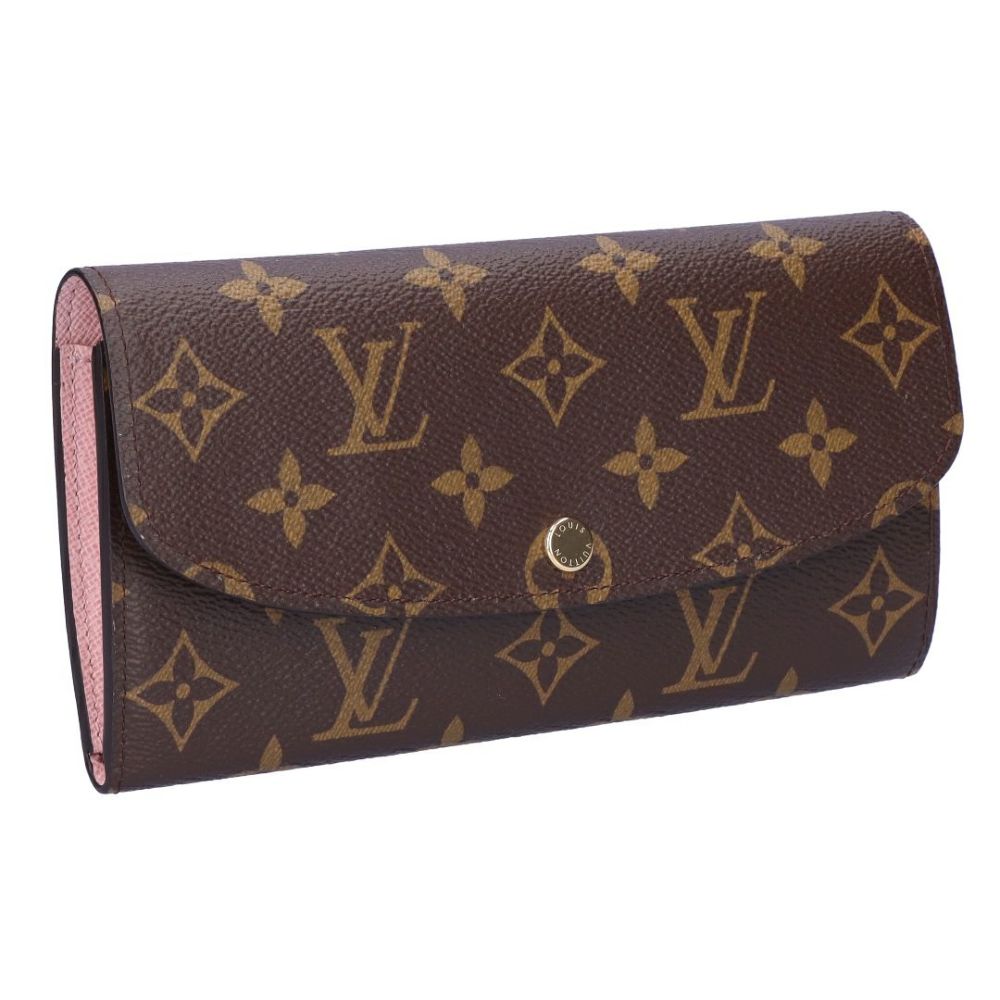 ルイヴィトン LOUIS VUITTON 長財布 ポルトフォイユ・エミリー ローズ・バレリーヌ M61289 ブラウン