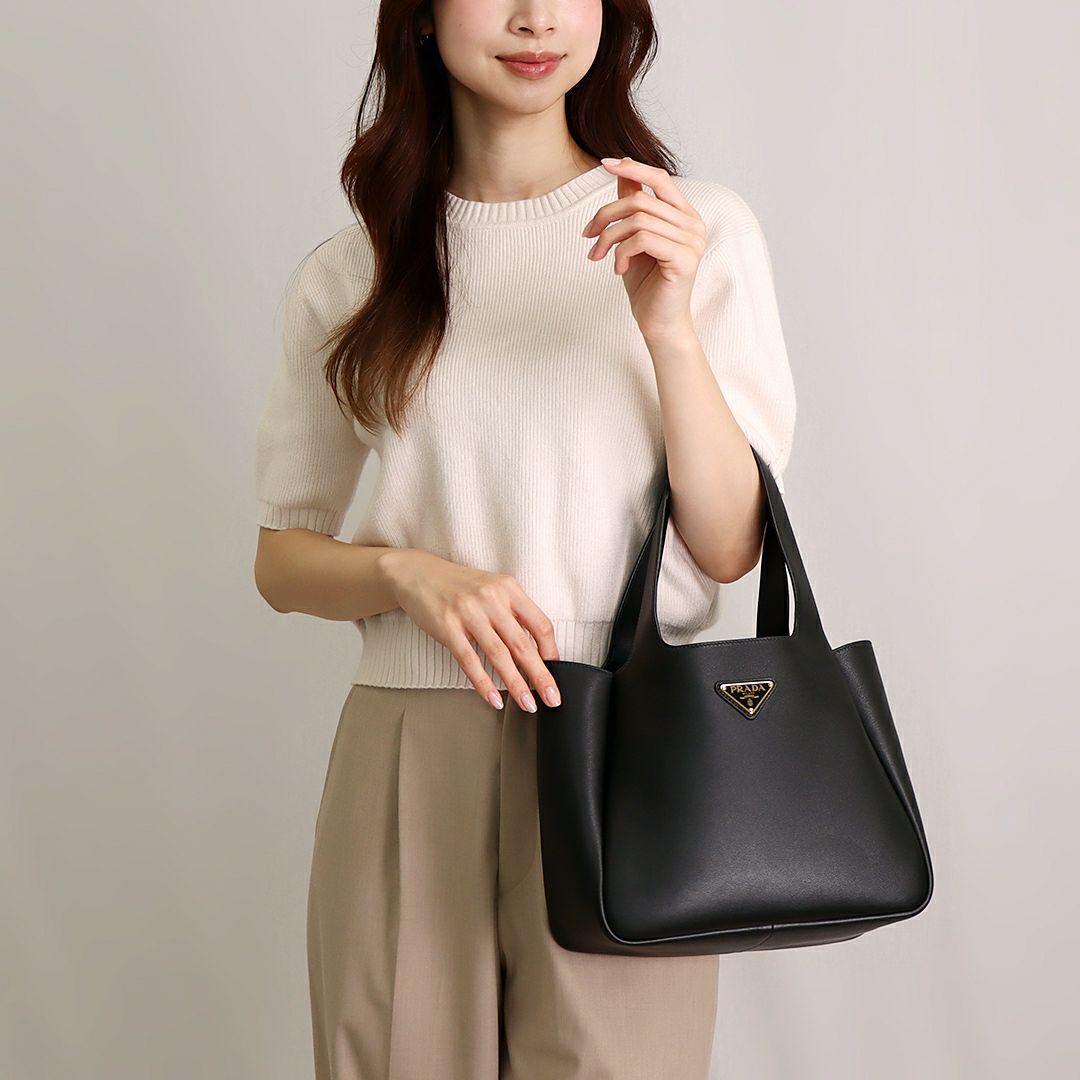 プラダ PRADA トートバッグ SOFT GRAIN 1BG335 2CYS 0VM F0002 NERO 