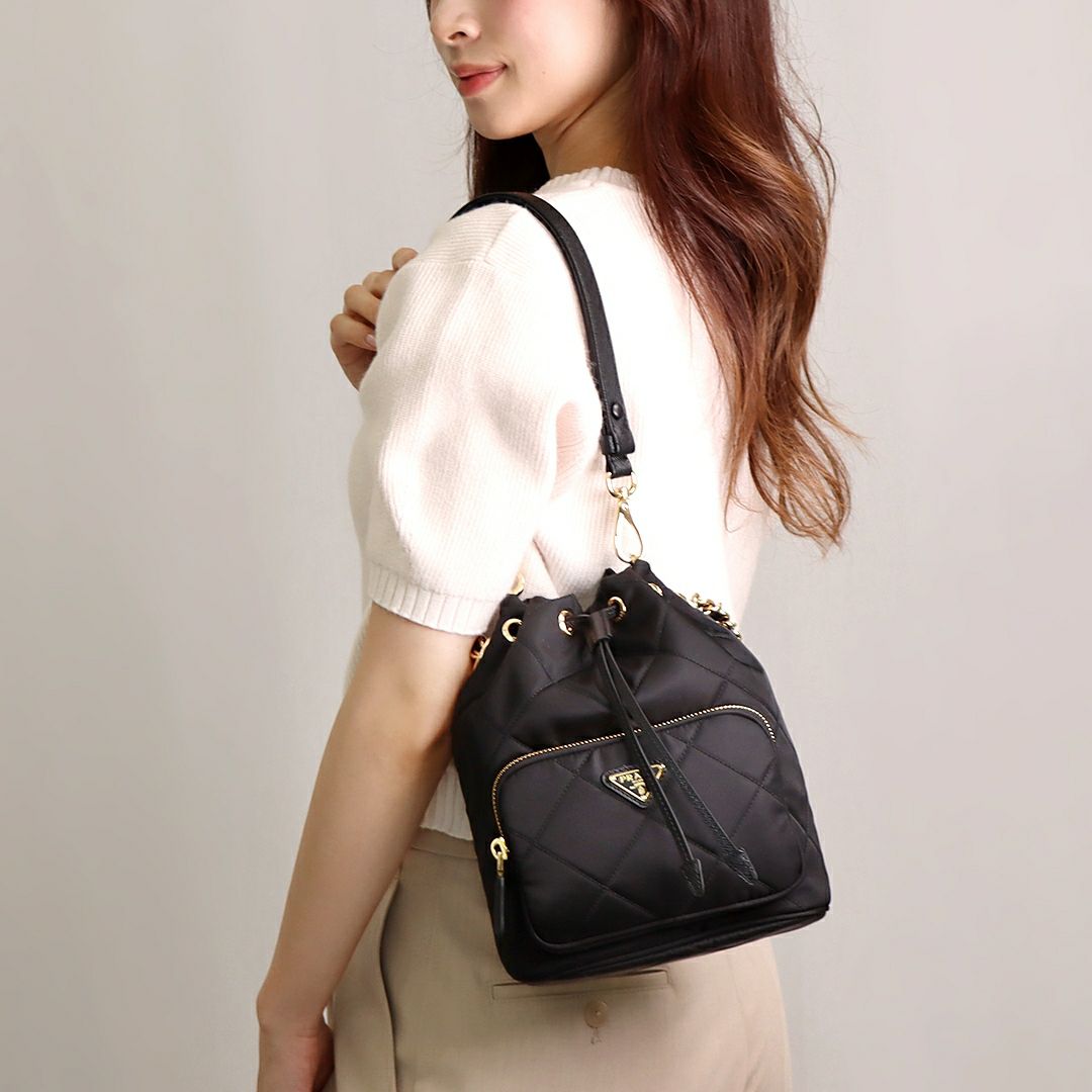 プラダ PRADA 2WAYバッグ SOFT GRAIN SECCHIELLO 1BE067 2CYS F0002  