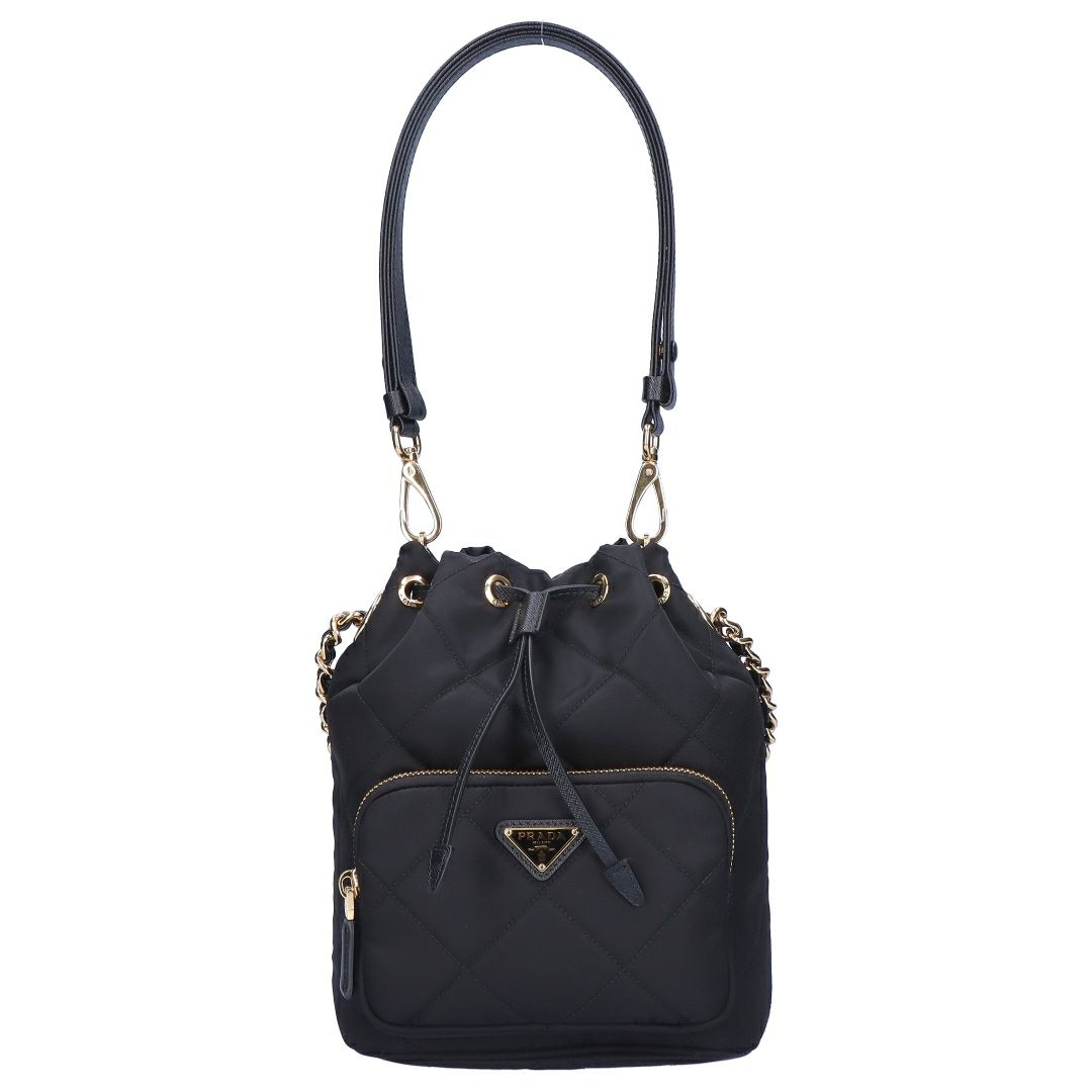 プラダ PRADA 2WAYバッグ バケットバッグ TESSUTO IMPU 1BH038 2AOS F0002 NERO