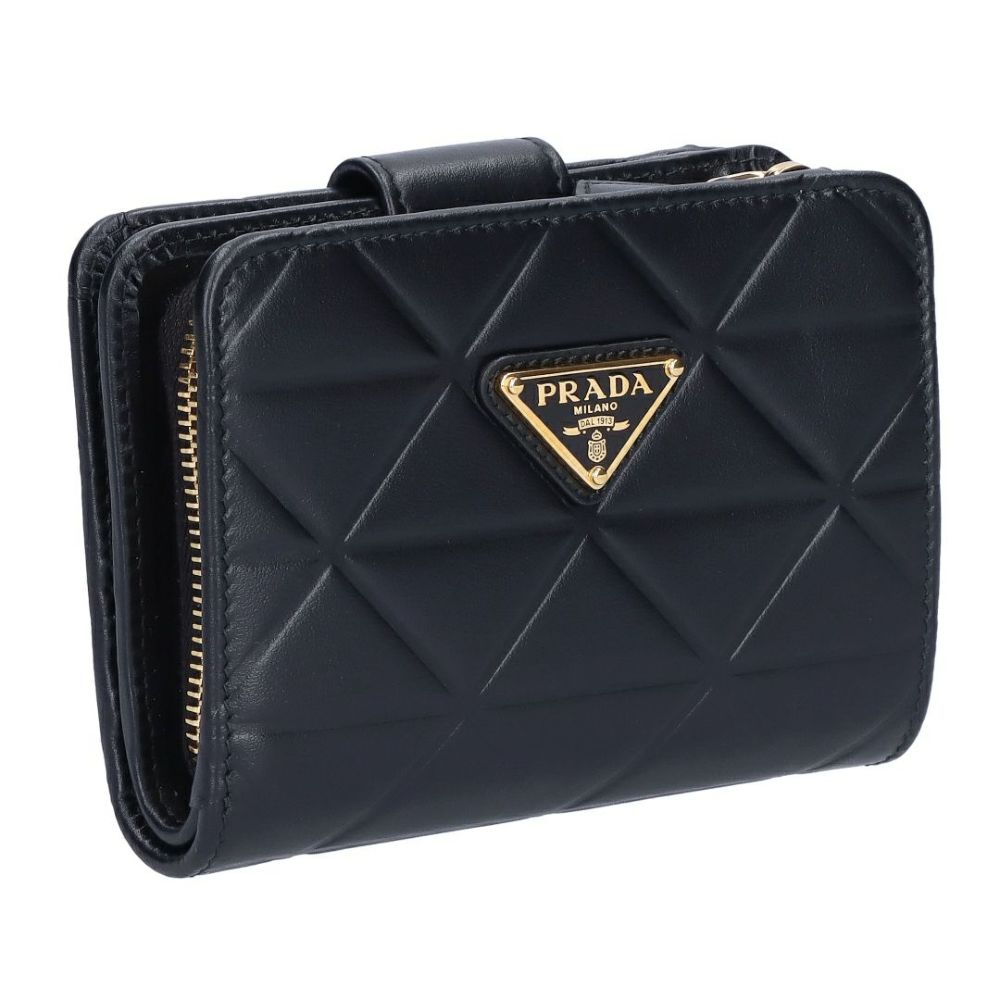 プラダ PRADA 折財布 2つ折り SOFT CALF TRIAN 1ML018 2C3W F0002 NERO | 海外ブランド・ファッション通販  | X-SELL エクセル