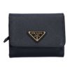 プラダ PRADA 折り財布 三つ折財布 SAFFIANO TRIANG 1MH044 QHH F0002 NERO