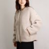 タトラス TATRAS レディース ボアブルゾン ノーカラーブルゾン ILVA イルヴァ LTAT24S4007 L 02 BEIGE