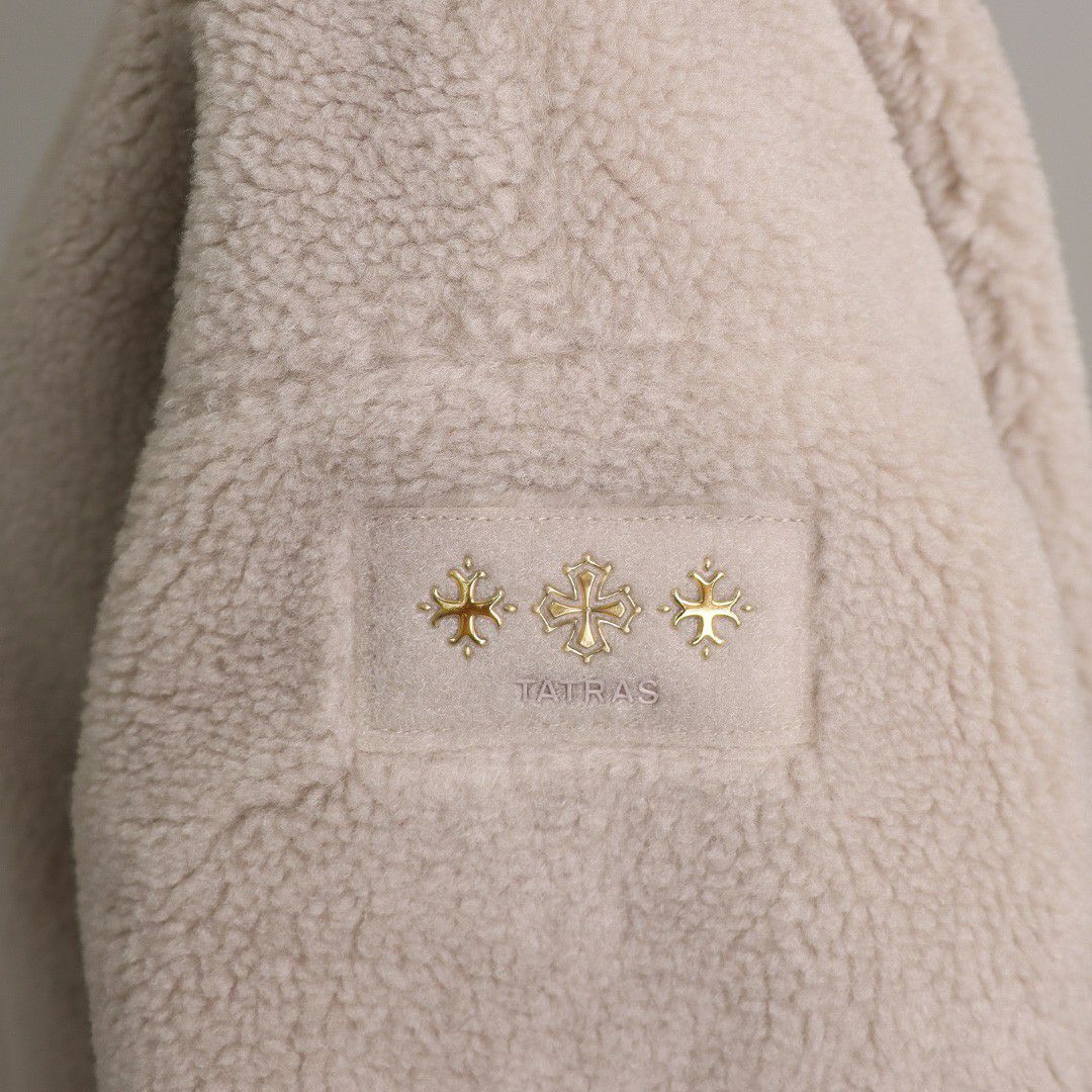 タトラス TATRAS レディース ボアブルゾン ノーカラーブルゾン ILVA イルヴァ LTAT24S4007 L 02 BEIGE