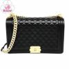 【リユース品】 シャネル CHANEL バッグ ショルダーバッグ ボーイシャネル チェーンショルダーバッグ A92193 ブラック/ゴールド金具 【お取り寄せ】