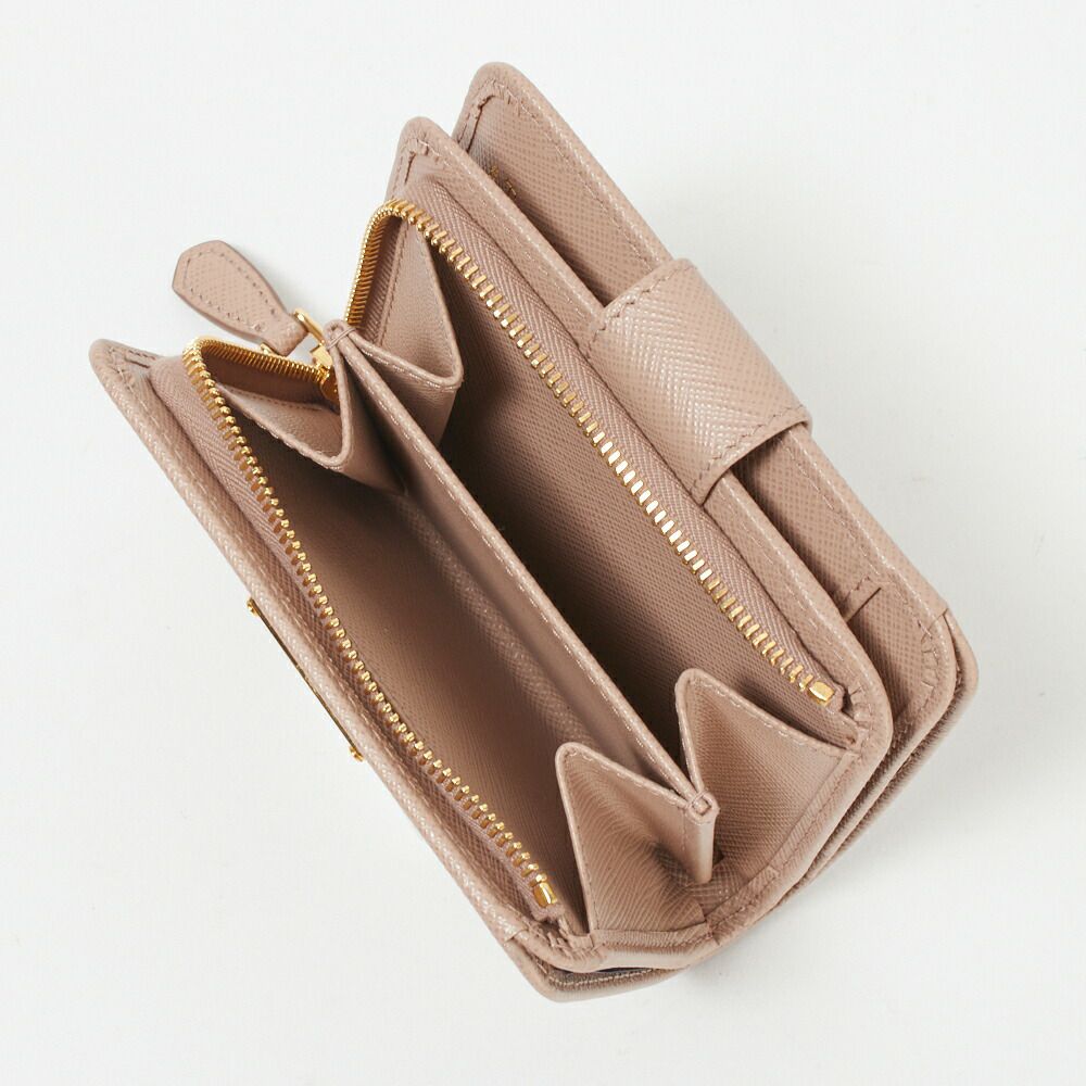 プラダ 折財布 1ML018 QHH ベージュ系(F0236 CIPRIA) PRADA