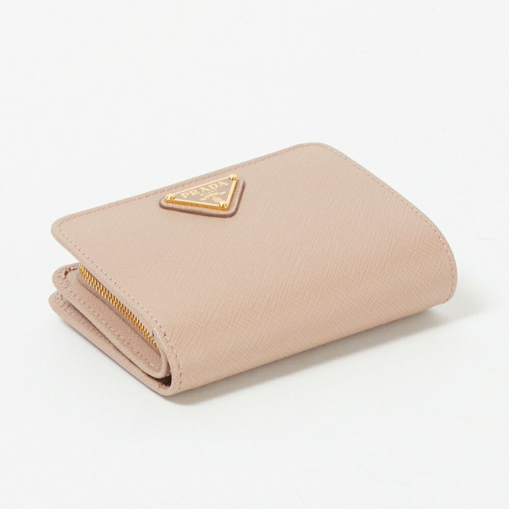 プラダ 折財布 1ML018 QHH ベージュ系(F0236 CIPRIA) PRADA