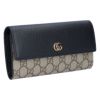 グッチ GUCCI 長財布 【GGマーモント：GG MARMONT】 456116 17WAG 1283 NERO ブラック【お取り寄せ】