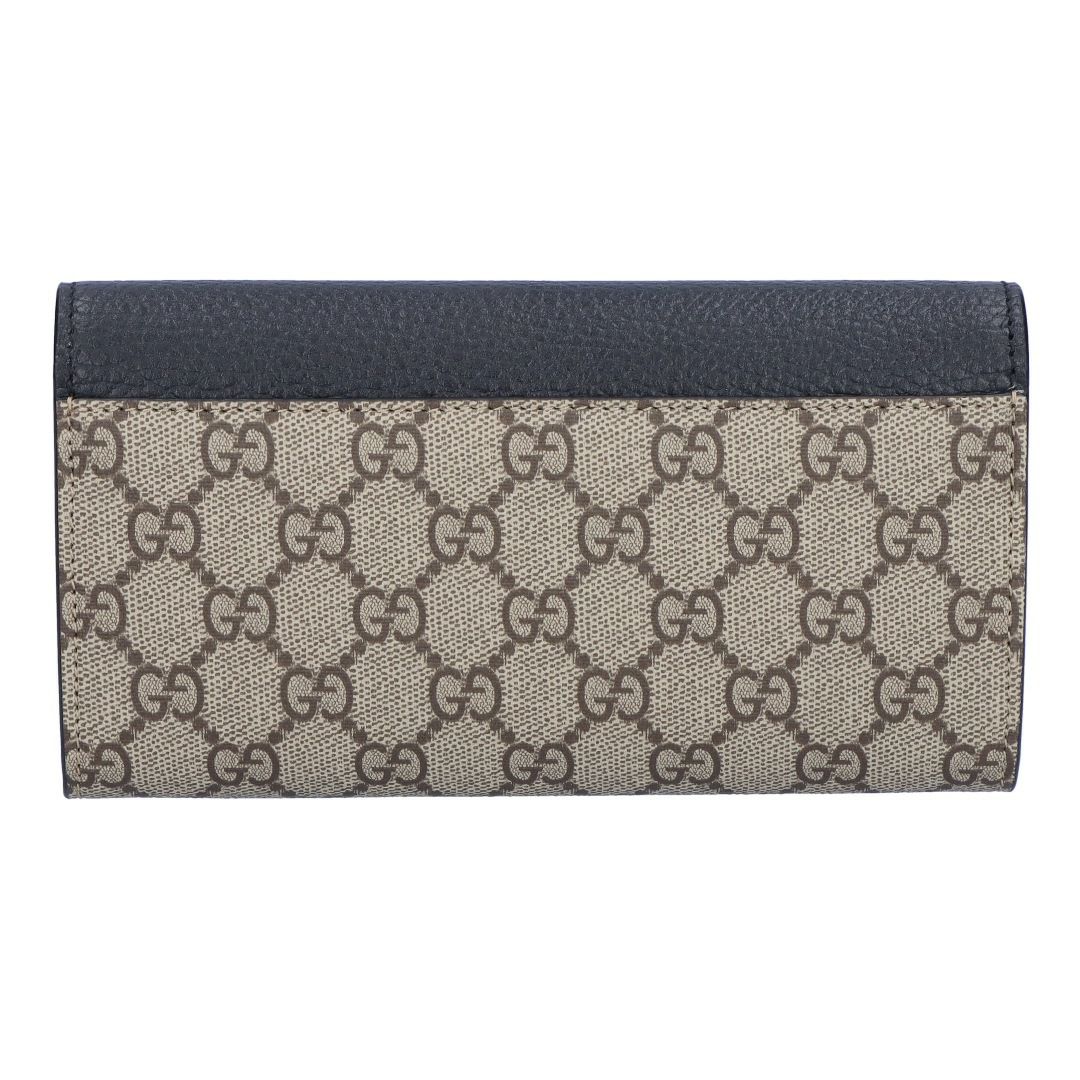 グッチ GUCCI 長財布 【GGマーモント：GG MARMONT】 456116 17WAG 1283 NERO ブラック【お取り寄せ】
