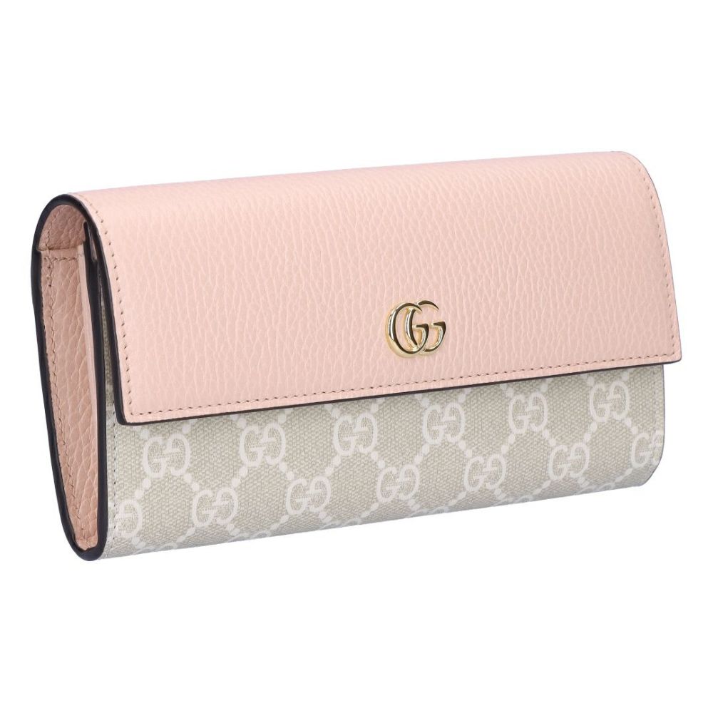 グッチ GUCCI 長財布 【GGマーモント：GG MARMONT】 456116 AACFE 5945 ピンク【お取り寄せ】 |  海外ブランド・ファッション通販 | X-SELL エクセル