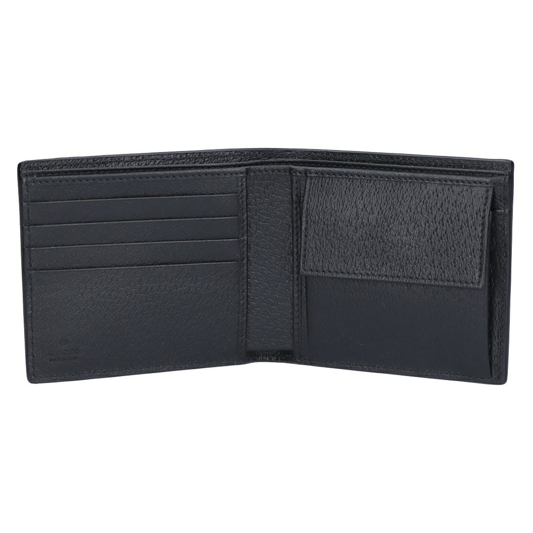 グッチ GUCCI 折財布 小銭入れ付き 【MEN’S GG MARMONT】 428725 1T56F 1000 ブラック【お取り寄せ】