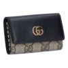 グッチ GUCCI キーケース 【GGマーモント：GG MARMONT】 456118 17WAG 1283 NERO ブラック【お取り寄せ】