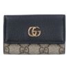 グッチ GUCCI キーケース 【GGマーモント：GG MARMONT】 456118 17WAG 1283 NERO ブラック【お取り寄せ】