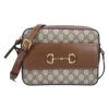 グッチ GUCCI ショルダーバッグ GGスプリーム ホースビット S 645454 92TCG 8563 ベージュエボニー×ブラウン【お取り寄せ】