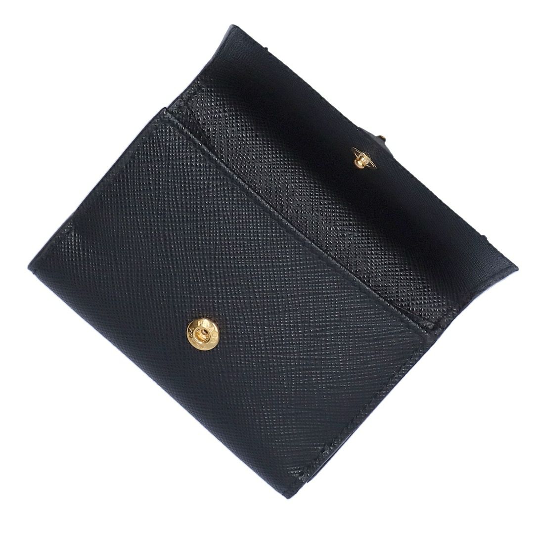 プラダ PRADA 折財布 三つ折り財布 SAFFIANO TRIANG 1MH042 QHH F0002 NERO ブラック