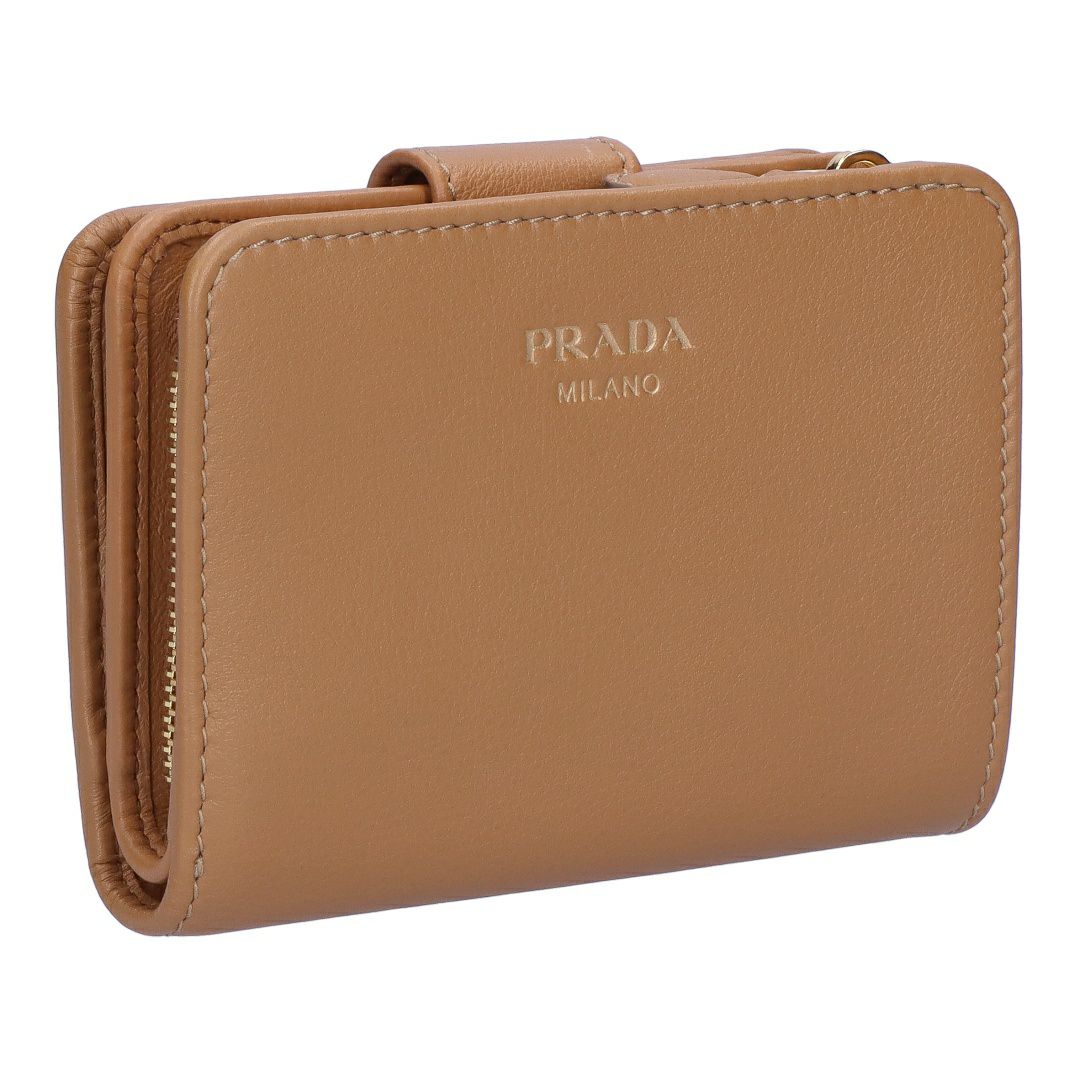PRADA 折財布 苦かっ 正規品保証 カード付き