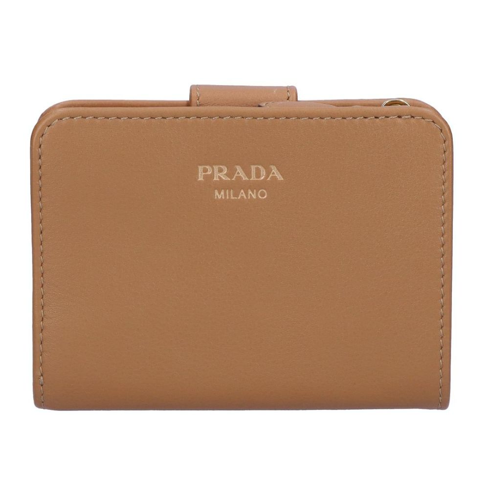 プラダ PRADA 折財布 二つ折り財布 SAFT GRAIN 1ML018 2CYS F03BH CARAMEL