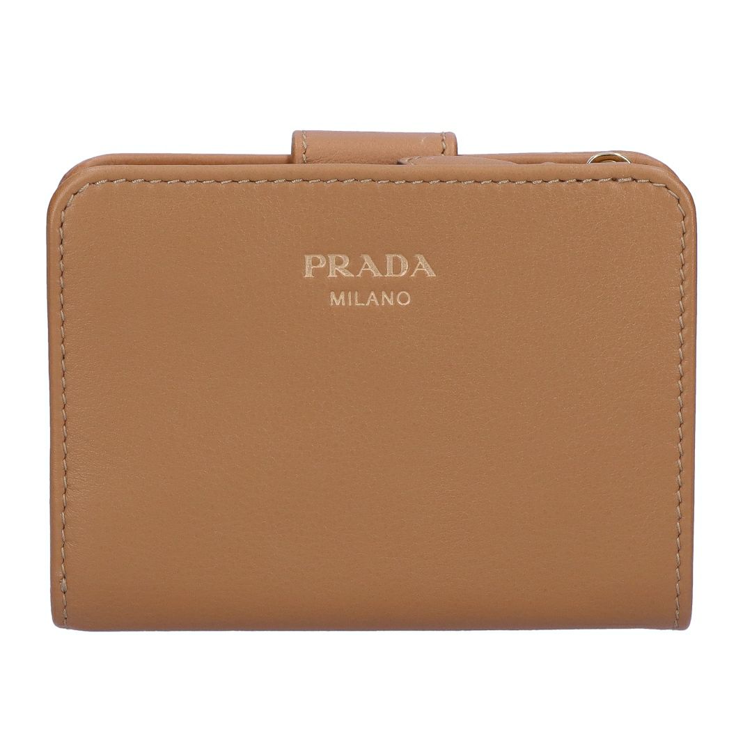 プラダ PRADA 折財布 二つ折り財布 SAFT GRAIN 1ML018 2CYS F03BH CARAMEL