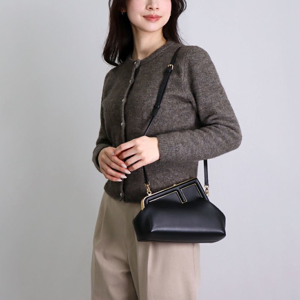 フェンディ FENDI クラッチバッグ ショルダーバッグ フェンディ ファースト スモール 8BP129 ABVE F0KUR ブラック