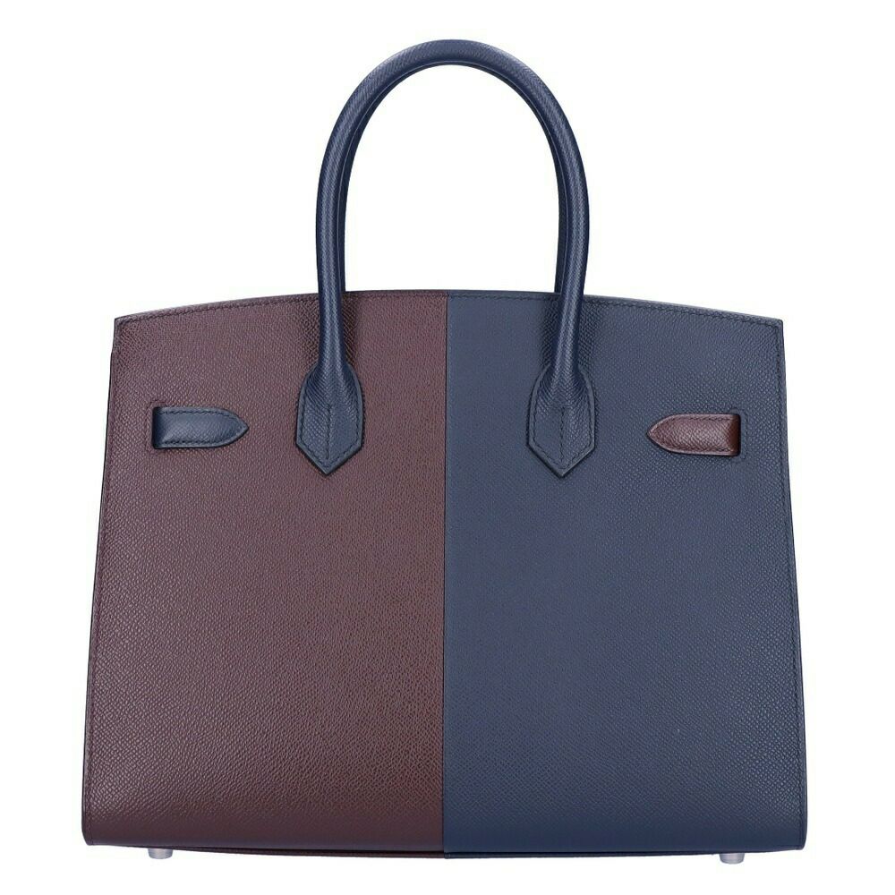 【リユース品】 エルメス HERMES バッグ ハンドバッグ バーキン30 セリエカザック ブルーインディゴ×ルージュセリエ/シルバー金具 【お取り寄せ】