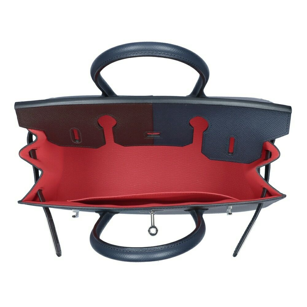 【リユース品】 エルメス HERMES バッグ ハンドバッグ バーキン30 セリエカザック ブルーインディゴ×ルージュセリエ/シルバー金具 【お取り寄せ】