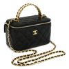 【リユース品】 シャネル CHANEL バッグ ショルダーバッグ マトラッセ ヴァニティ チェーンショルダー AP2199 ブラック/ゴールド金具 【お取り寄せ】