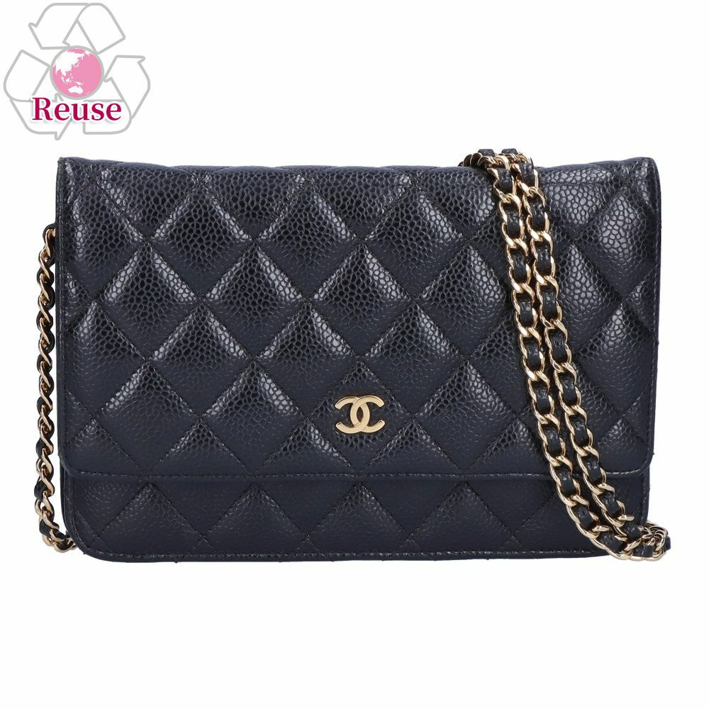 【リユース品】 シャネル CHANEL バッグ ショルダーバッグ マトラッセチェーンウォレット AP0250 ブラック/ゴールド金具 【お取り寄せ】