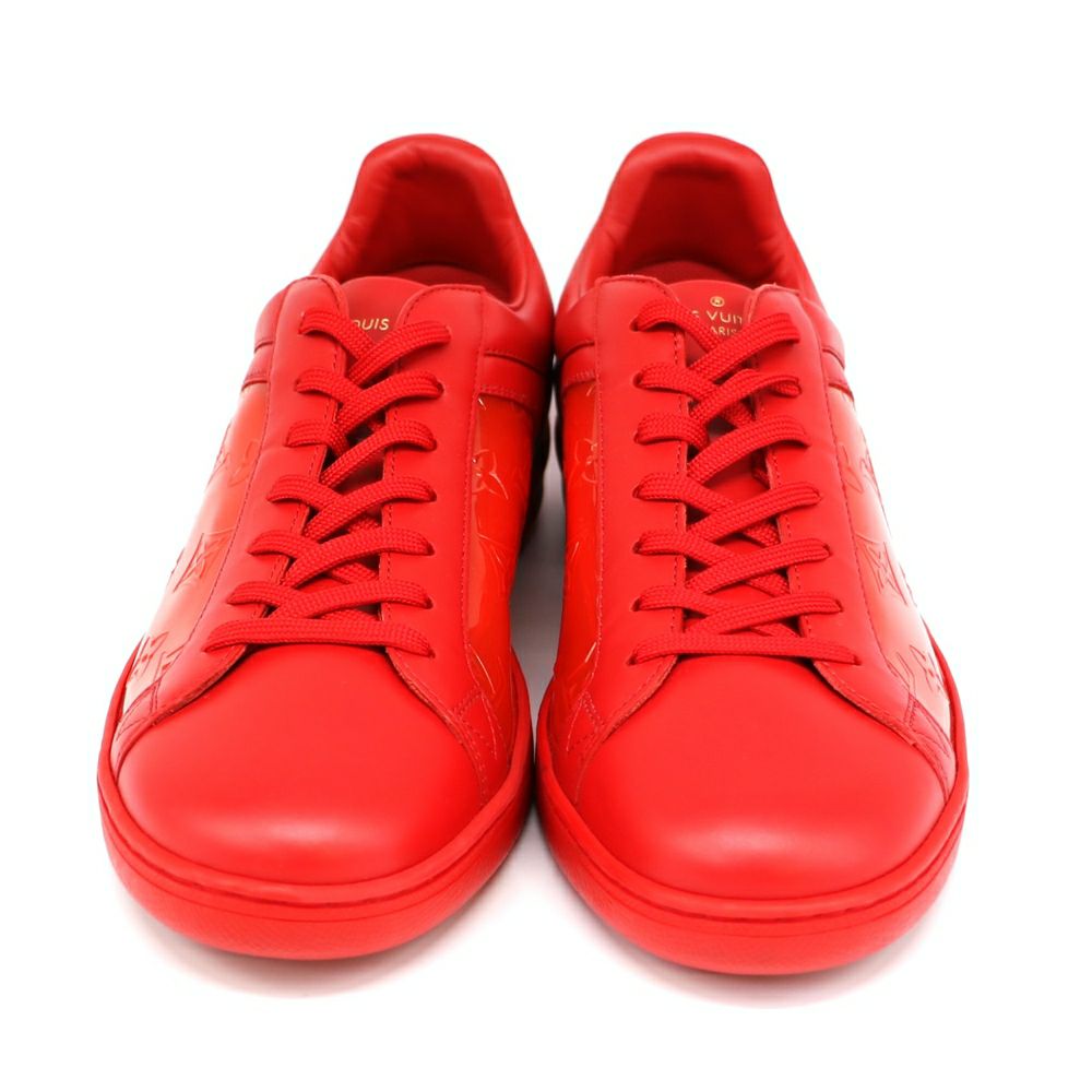【リユース品】 ルイヴィトン LOUIS VUITTON 靴 スニーカー メンズシューズ ルクセンブルグライン ローカットスニーカー レッド 7　1/2 【お取り寄せ】