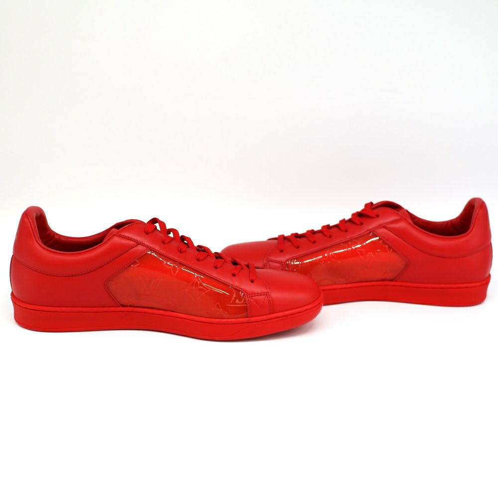 【リユース品】 ルイヴィトン LOUIS VUITTON 靴 スニーカー メンズシューズ ルクセンブルグライン ローカットスニーカー レッド 7　1/2 【お取り寄せ】