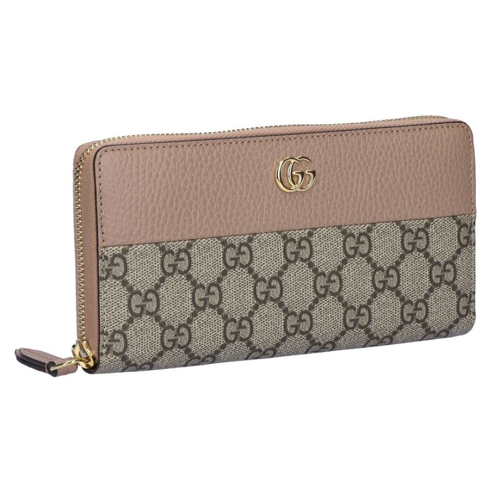 グッチ GUCCI 長財布 GGマーモント 456117 17WAG 5788 PORCEL.ROSE/BE.EBONY【お取り寄せ】