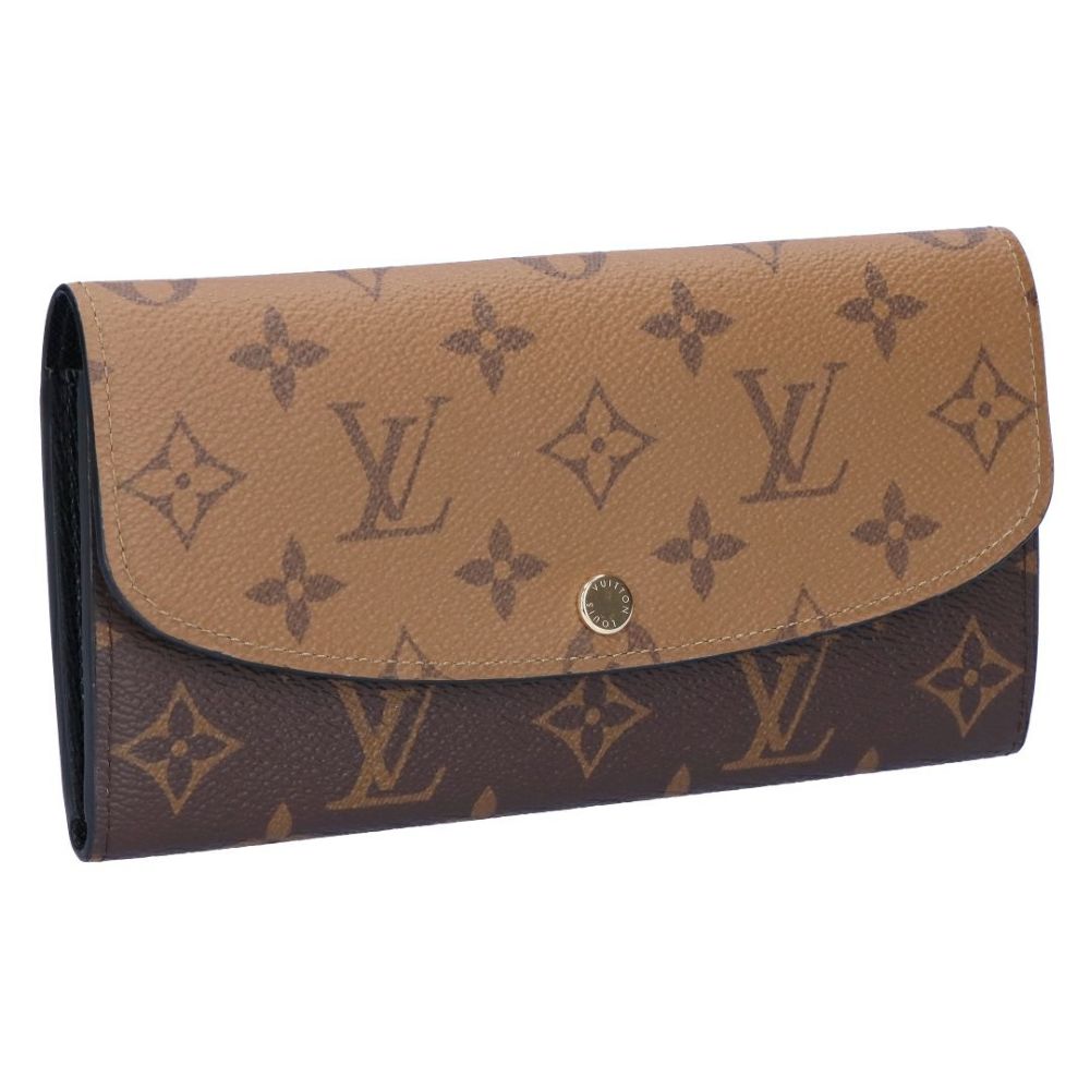 ルイヴィトン LOUIS VUITTON 長財布 ポルトフォイユ・エミリー モノグラム・リバース M82157