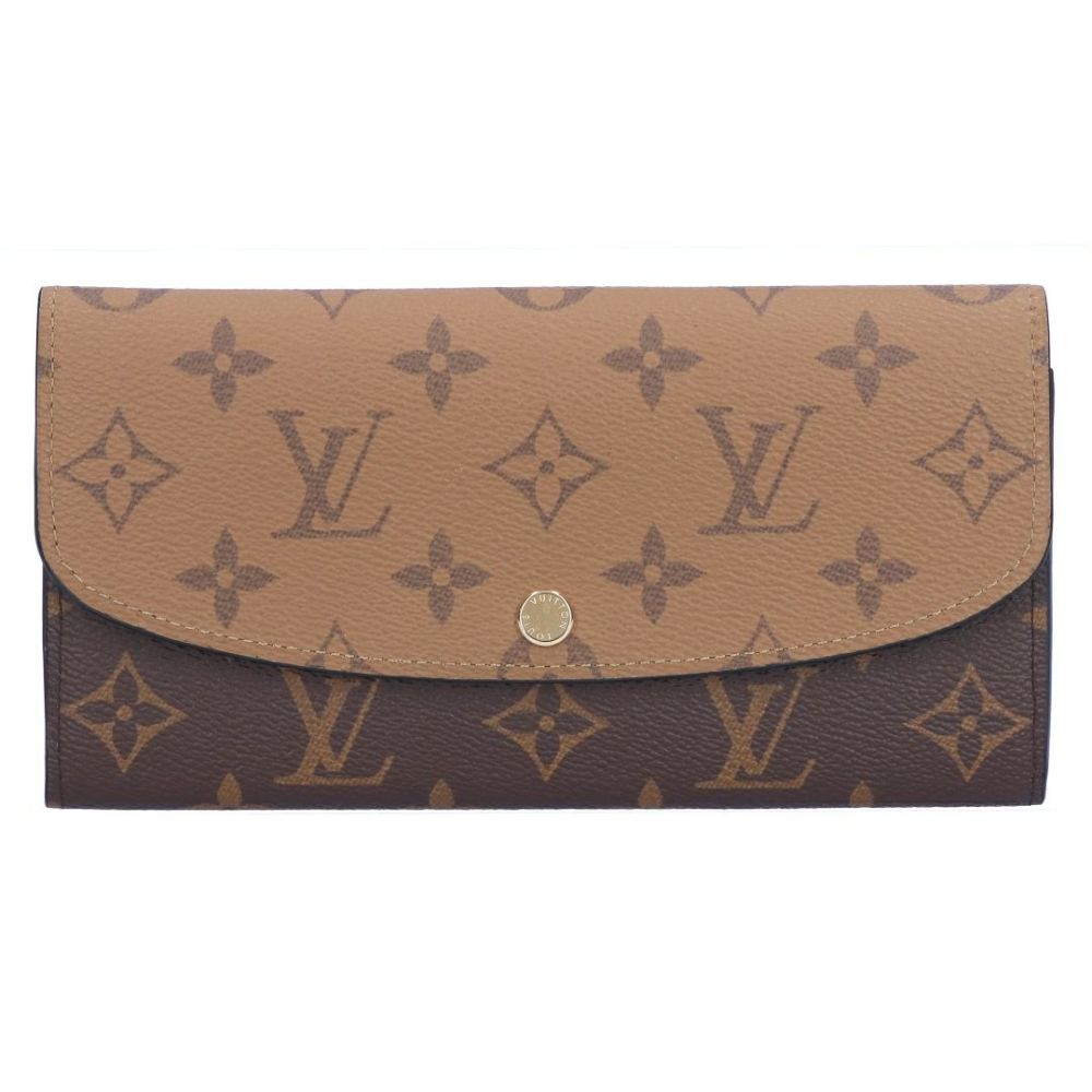 ルイヴィトン LOUIS VUITTON 長財布 ポルトフォイユ・エミリー モノグラム・リバース M82157