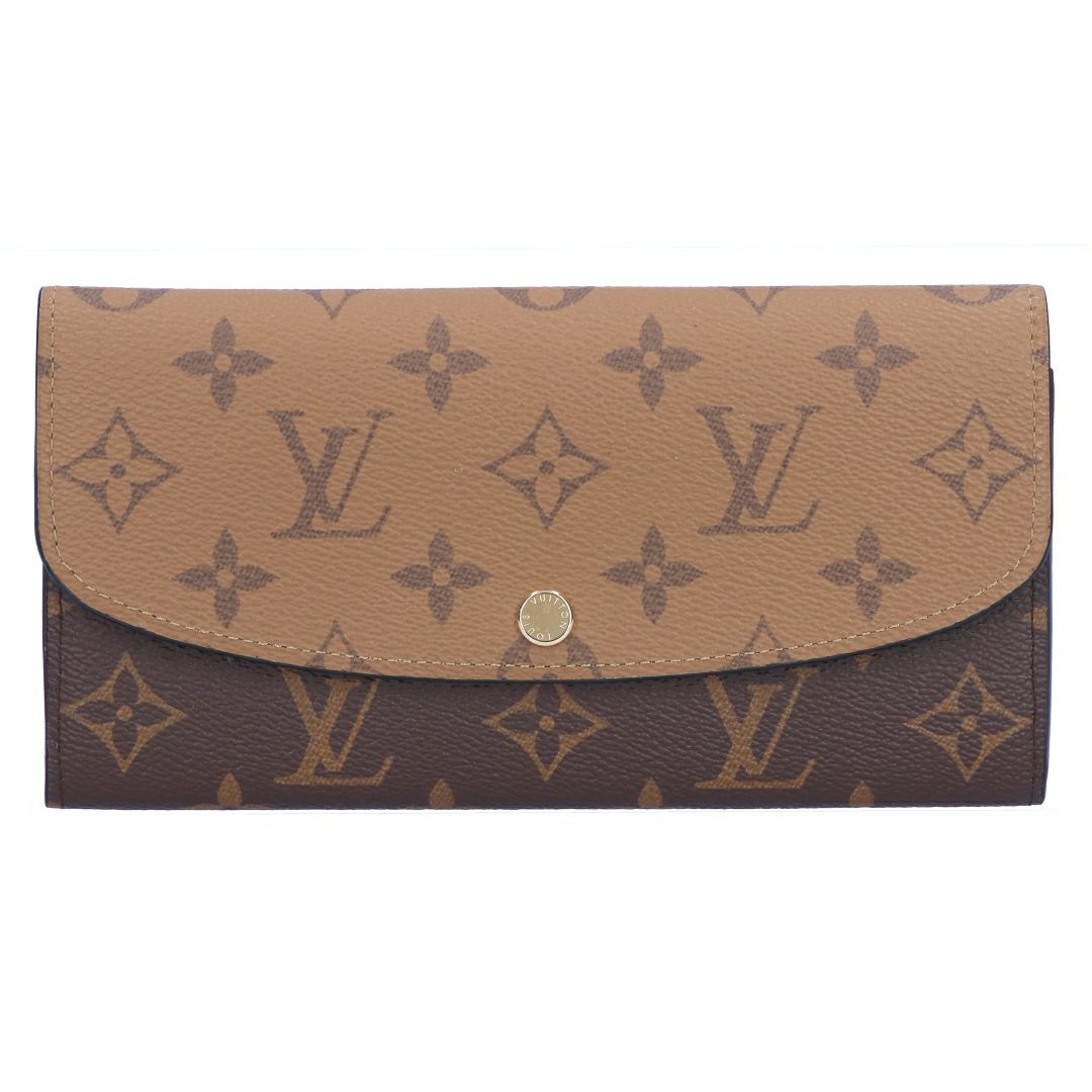 ルイヴィトン LOUIS VUITTON 長財布 ポルトフォイユ・エミリー モノグラム・リバース M82157