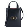 フェラガモ FERRAGAMO 2WAYバッグ ミニバッグ ダブル ガンチーニ 218358 771687 NERO ブラック